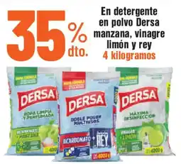 Alkosto En detergente en polvo dersa manzana, vinagre limón y rey oferta