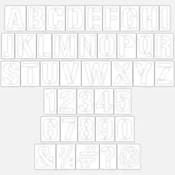 Falabella Plantillas Abc/Números para Pisos 12 cm 41 Piezas oferta
