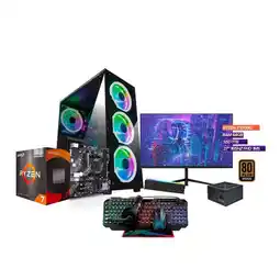 Falabella PC Gamer Ryzen 7 5700G / 64GB Ram / 1TB SSD / Monitor 27” 165Hz oferta