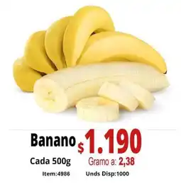 Mercamio Banano oferta