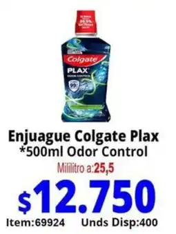 Mercamio Colgate enjuague plax odor control oferta