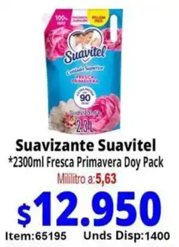 Mercamio Suavitel suavizante fresca primavera doy pack oferta