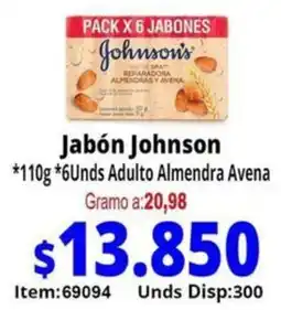 Mercamio Johnson jabón adulto almendra avena oferta