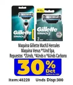 Mercamio Gillette Mach 3 Hercules oferta