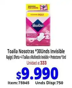 Mercamio Nosotras invisible toalla oferta