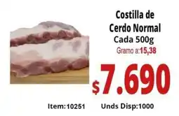 Mercamio Costilla de cerdo normal oferta