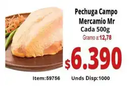 Mercamio Pechuga campo mercamio Mr oferta