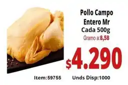 Mercamio Pollo Campo Entero Mr oferta