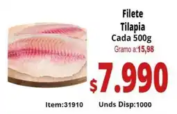 Mercamio Filete tilapia cada oferta