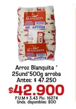 Caribe Supermercados Arroz blanquita oferta