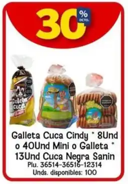 Caribe Supermercados Galleta Cuca Cindy oferta