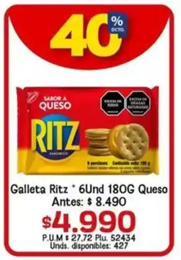 Caribe Supermercados Ritz galleta oferta