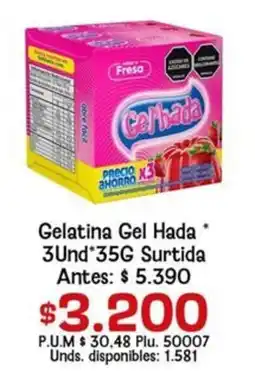 Caribe Supermercados Gel Hada gelatina oferta