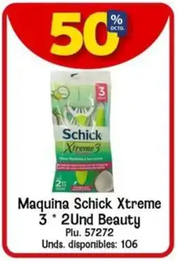 Caribe Supermercados Schick Xtreme 3 oferta