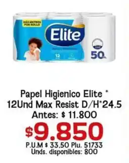 Caribe Supermercados Elite papel higienico oferta