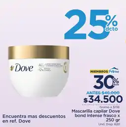 FarmaTodo Dove mascarilla capilar oferta