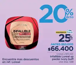 FarmaTodo Loreal Infallible powder ivory buff oferta