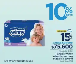 FarmaTodo Winny Gold Fit pañales etapa 5 oferta