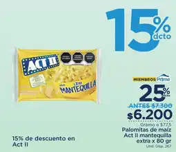 FarmaTodo Act II palomitas de maiz oferta