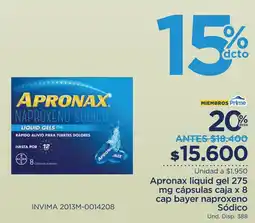 FarmaTodo Apronax liquid gel 275 g oferta