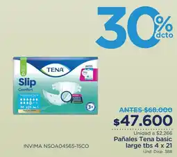 FarmaTodo Tena pañales basic large oferta