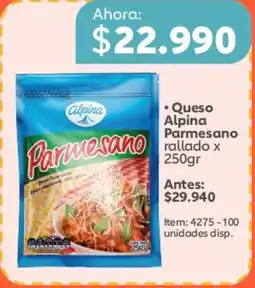 Mercado Madrid Alpina queso parmesano oferta