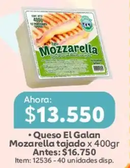 Mercado Madrid El Galan queso mozzarella tajado oferta