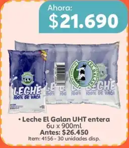 Mercado Madrid El Galan leche UHT entera oferta