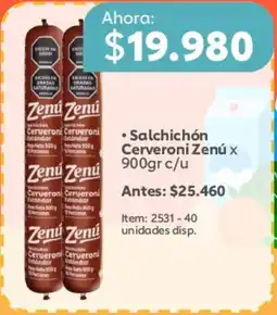 Mercado Madrid Zenú salchichón cerveroni oferta