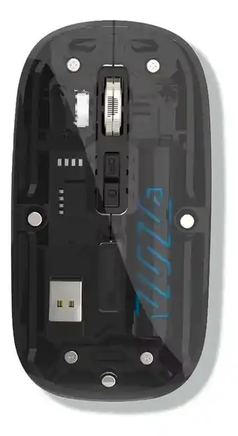 Falabella Mouse Transparente Bluetooth O Usb Para Pc Celular Y Tablet Negro oferta