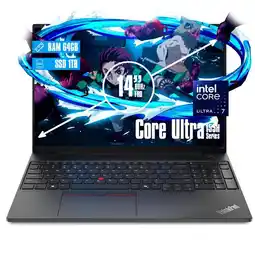 Falabella Portatil Thinkpad E14 Gen6 Core Ultra 7 155h, 64/1 TB ssd14 Win 11 Pro oferta