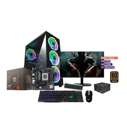 Falabella PC GAMER RYZEN 5 8600G / 16GB RAM/ SSD 512GB/ BOARD A620/ MONITOR FHD 27 oferta