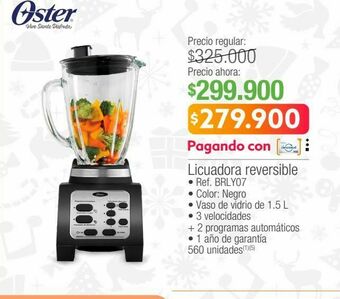 Jumbo Licuadora oster oferta