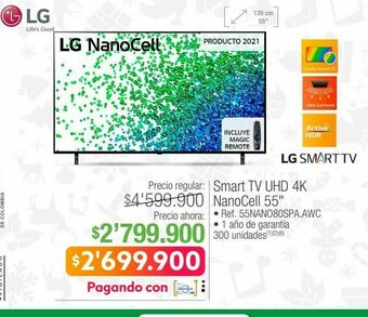 Jumbo Smart tv lg oferta