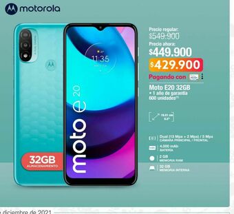 Jumbo Celulares motorola oferta