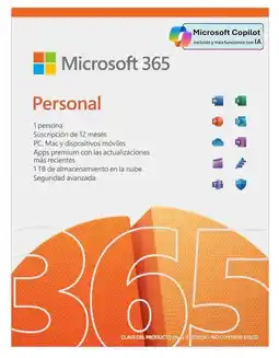Falabella Office 365 Personal, 12 Meses, PIN Original, 5 Dispositivos, 1 TB oferta