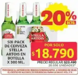 Ara Stella artois cerveza en botella oferta
