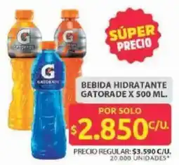 Ara Gatorade bebida hidratante oferta