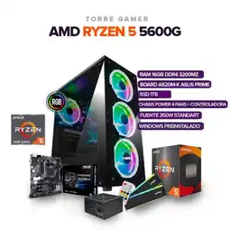 Falabella Torre Gamer Ryzen 5 5600GT/ 16GB RAM /1TB SSD/ BOARD A520M-K ASUS PRIME oferta