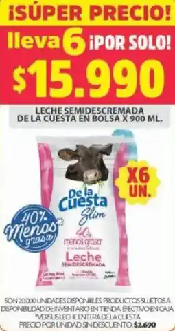 Ara Leche semidescremada de la cuesta en bolsa oferta