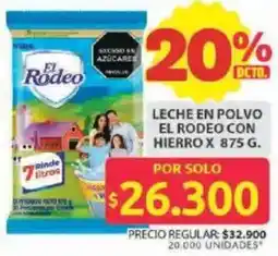 Ara Leche en polvo el rodeo con hierro oferta