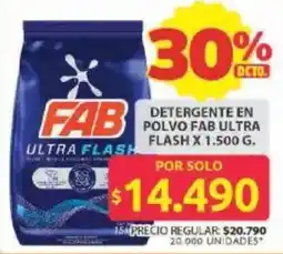 Ara Fab ultra flash detergente en polvo oferta