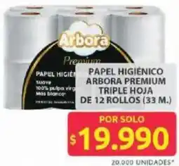 Ara Arbora premium papel higiénico triple hoja oferta