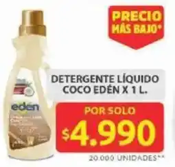 Ara Edén detergente líquido coco oferta
