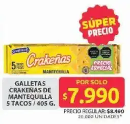 Ara Crakeñas galletas de mantequilla oferta
