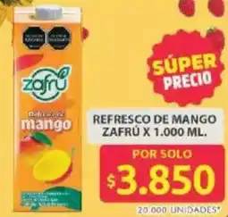Ara Zafrú refresco de mango oferta