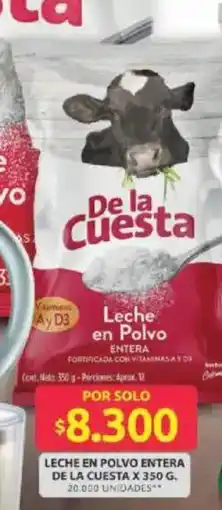 Ara De la cuesta leche en polvo entera x oferta