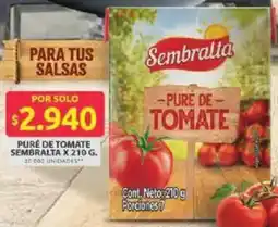 Ara Sembralta puré de tomate oferta