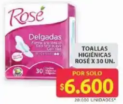 Ara Rosé toallas higiénicas oferta