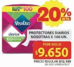 Ara Nosotras protectores diarios oferta